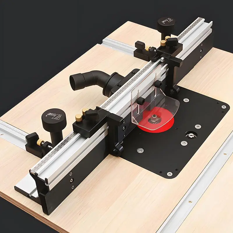 700Mm Router Table Fence System With Sliding Brackets And Bit Guard 1
