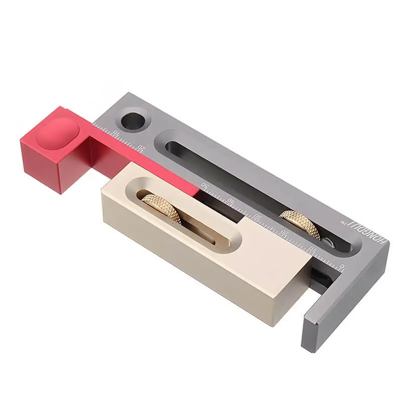 Adjustable Kerfmaker Slot Gauge For Table Saws And Mortise-And-Tenon Joinery 1