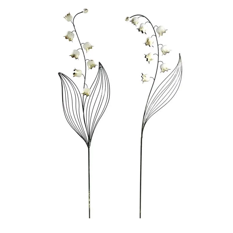 Alpine Multicolor Floral Garden Stake – 58-Inch Metal Yard Ornament 1