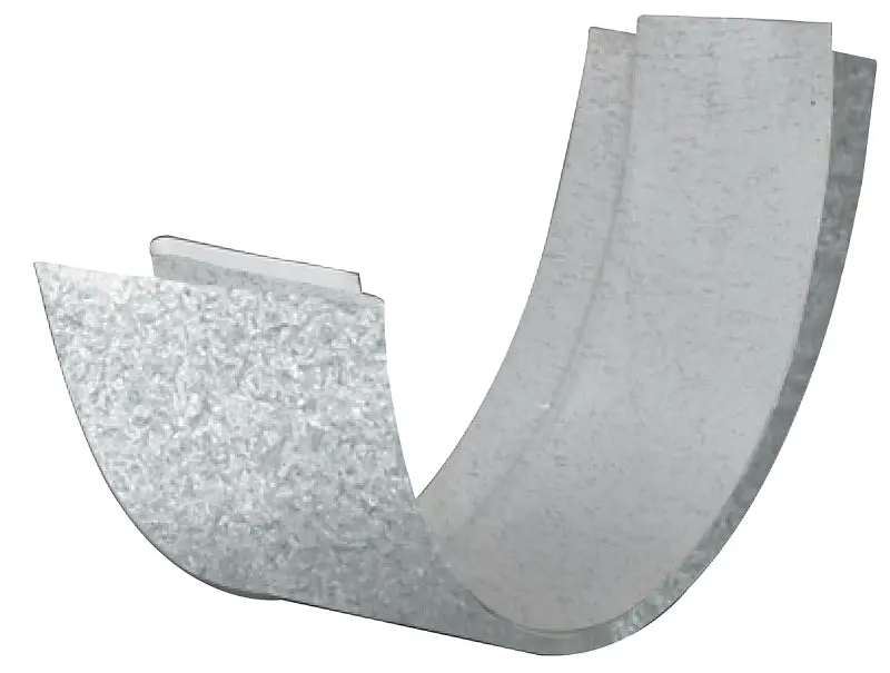 Amerimax Galvanized Steel Slip Connector – Compatible With 26-Gauge Half-Round Gutters 1