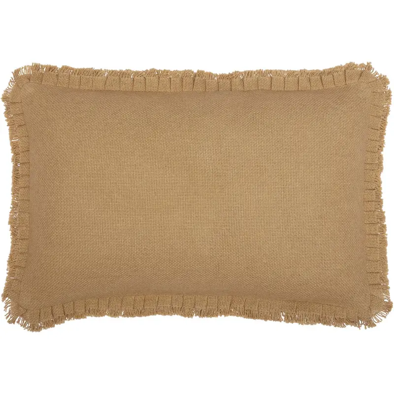 Athol Natural Linen Ruffled Decorative Pillow – 14" X 22" 1