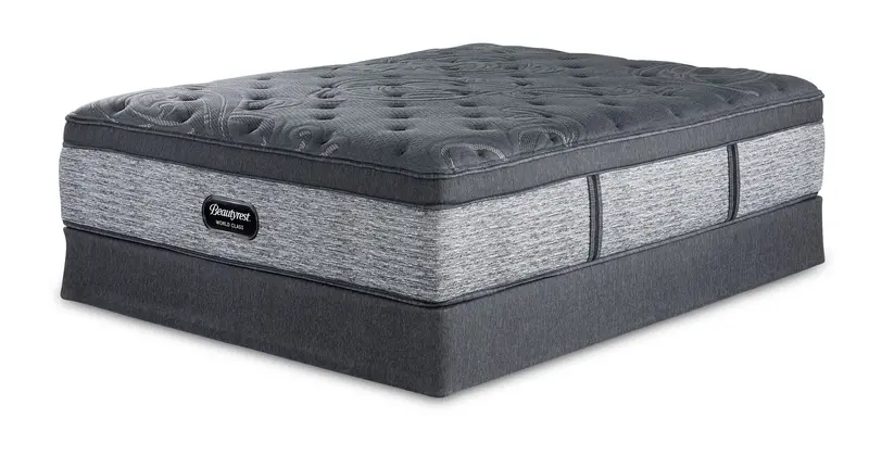 Beautyrest Grandeur 2.0 Plush Queen Mattress And Foundation Bundle 1