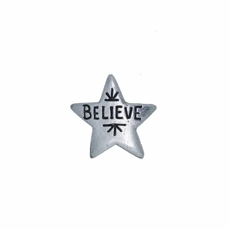 'Believe' Star Motivational Lapel Pin 1