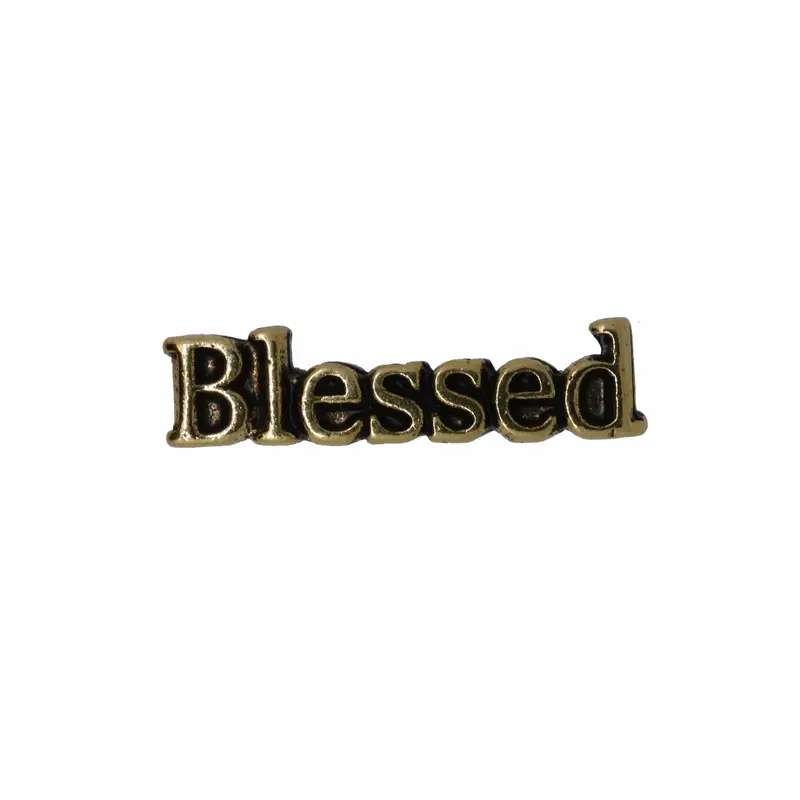 Blessed Gold Lapel Pin – Spiritual Encouragement & Faithful Reminder 1