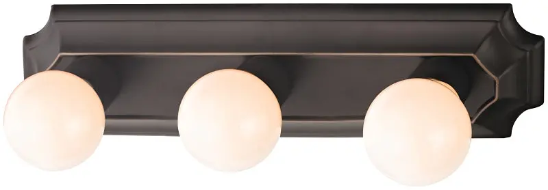 Boston Harbor 045233-Vb Venetian Bronze 3-Light Vanity Bar – G-Bulb Ready, 100W Steel Fixture 1