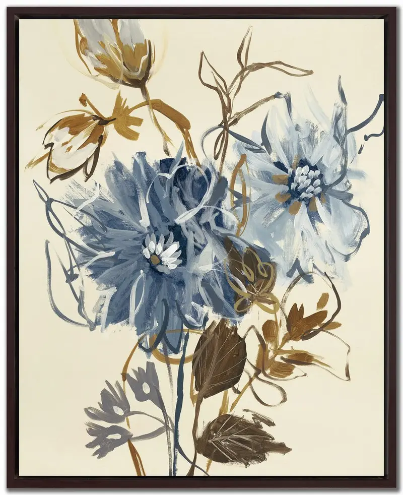 Botanical Motion I Abstract Art Print - Multi-Colour 1