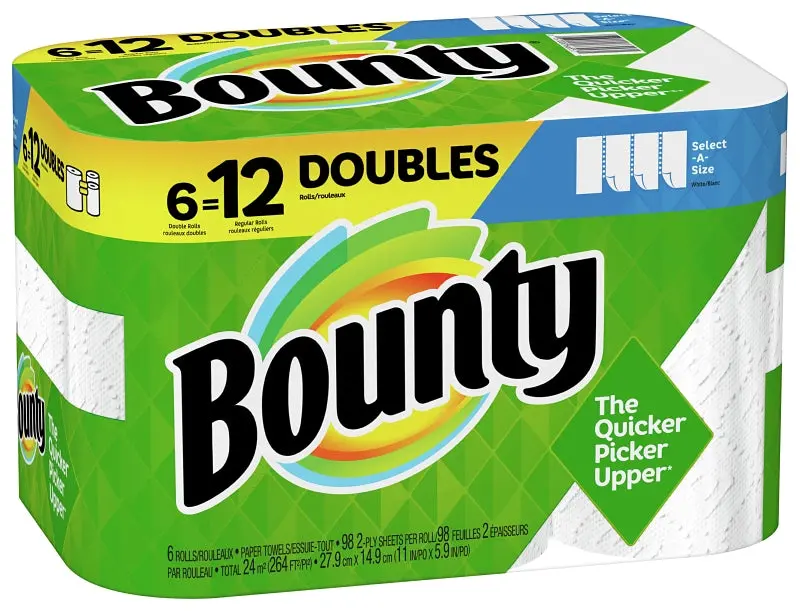 Bounty Select-A-Size Paper Towels – 11" Length, 2-Ply Absorbency 1