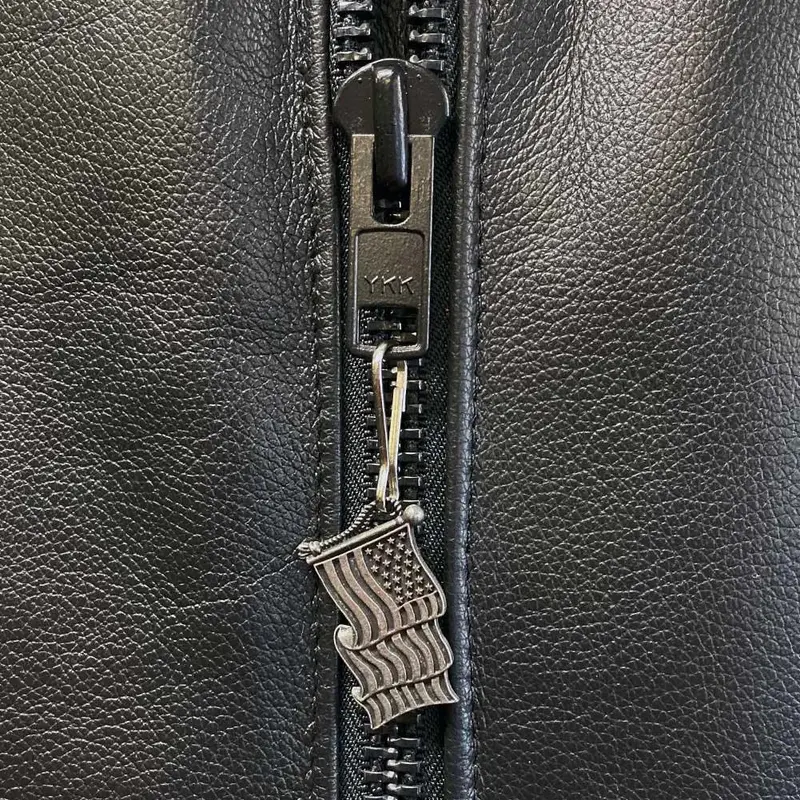 Bravo Bells Us Flag Zipper Pull Accessory 1