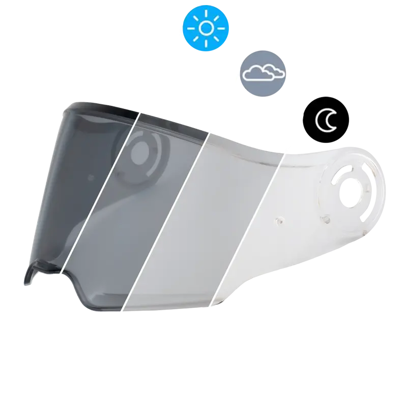 C6 Helmet Outer Shield – Photochromic Smoke 1