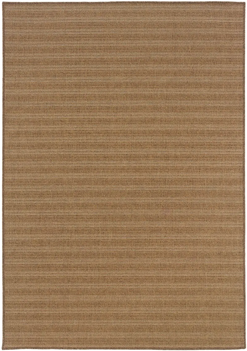 Cafe Woven Stripe Indoor/Outdoor Area Rug – 7'10" X 10'10", Neutral Tone 1