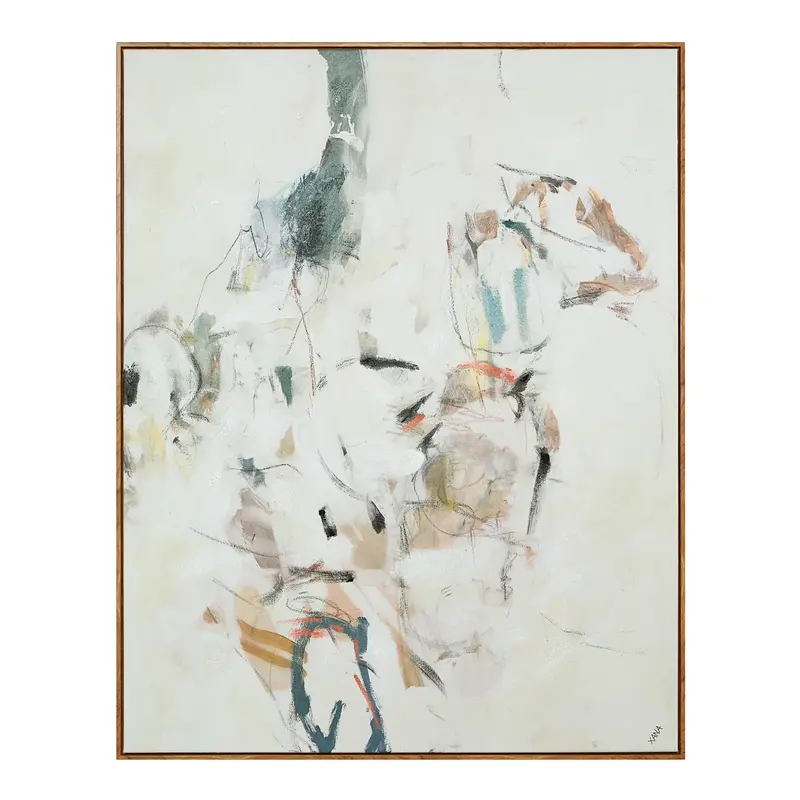 Calla Neutral Wall Art – Warm Beige Tone 1