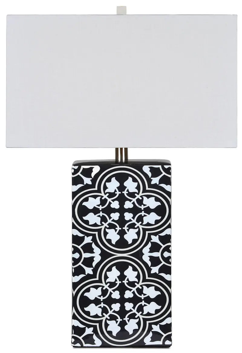 Catalina Black-And-White 27-Inch Table Lamp 1