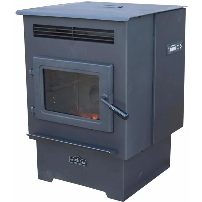 Cleveland Iron Works Epa-Certified Wood Pellet Stove – 2200 Sq Ft Heating Capacity 1