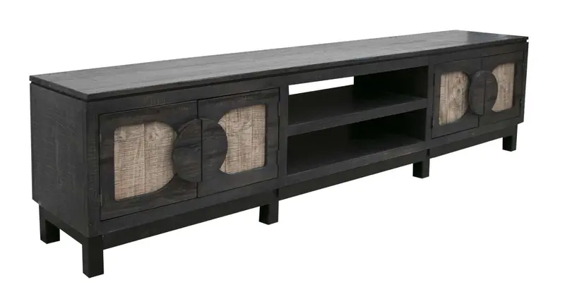 Cosala 93-Inch Black Tv Stand For Living Room 1