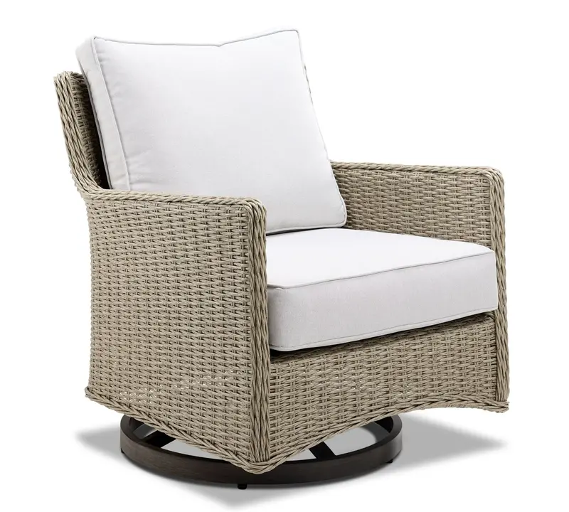 Creek Grey Swivel Accent Chair For Patios 1