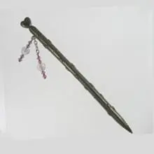 Crystal-Embellished Heart Design Rollerball Pen 1