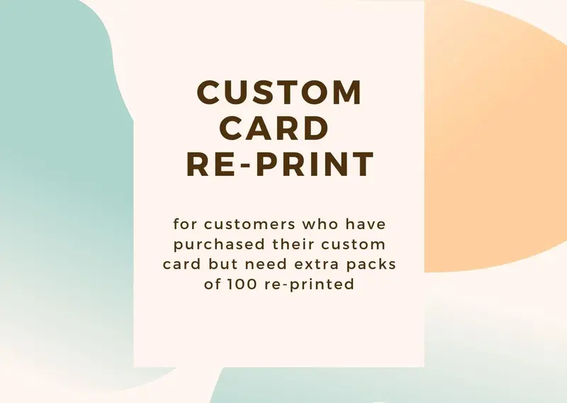 Custom Reprint Of 100 Business Cards – Premium Quality 1