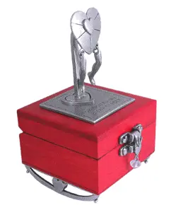 'Dancing On Two Left Feet' Whimsical Wooden Box 1
