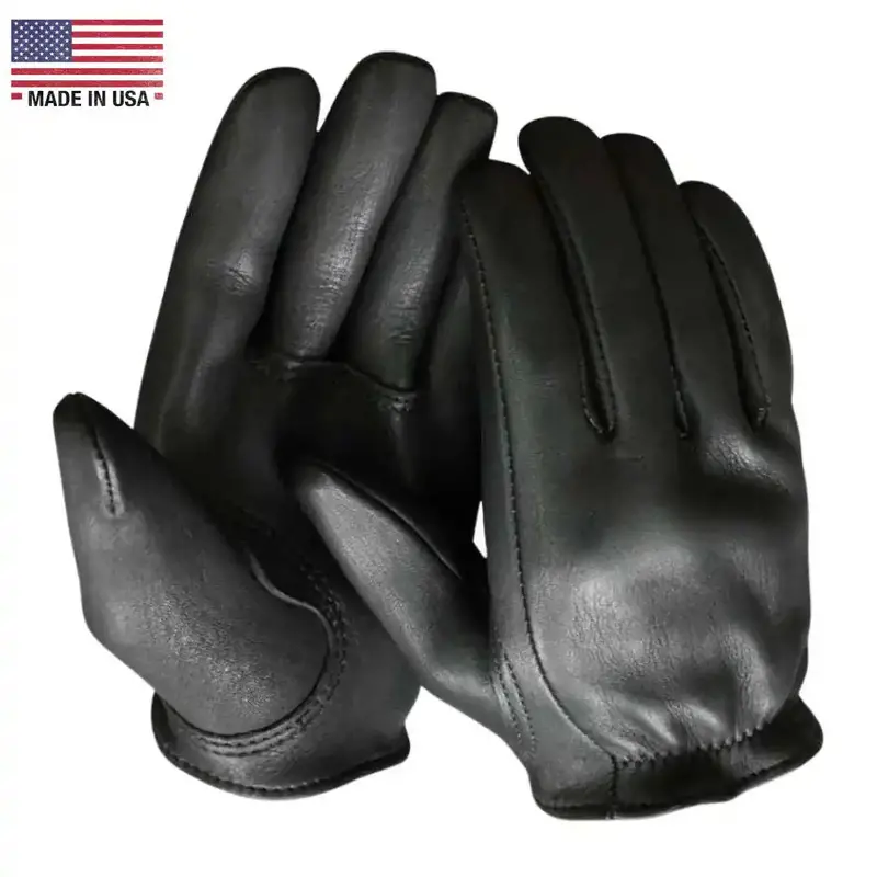 Deerskin Motorcycle Gloves With Short Wrist Design – Churchill 1