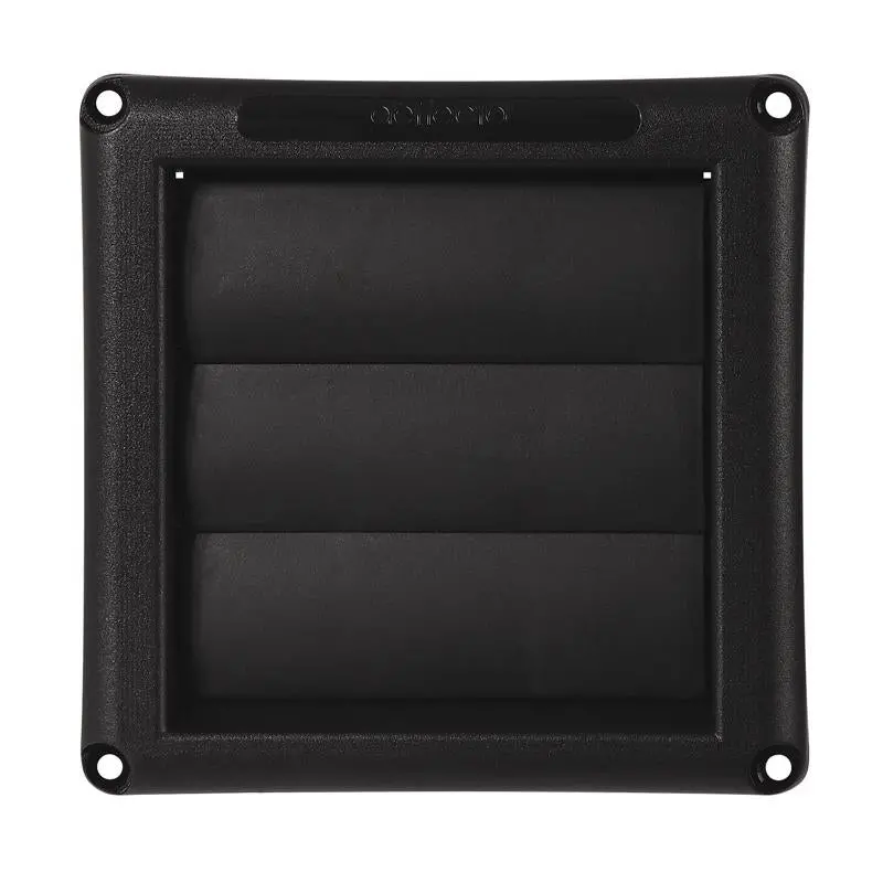 Deflecto Black Plastic Dryer Vent Hood — 1.5 In. L × 4 In. D 1