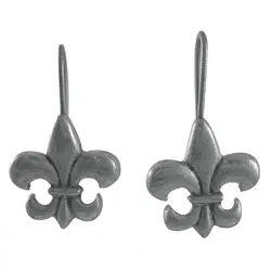 Elegant Fleur-De-Lis Ornamental Earrings 1