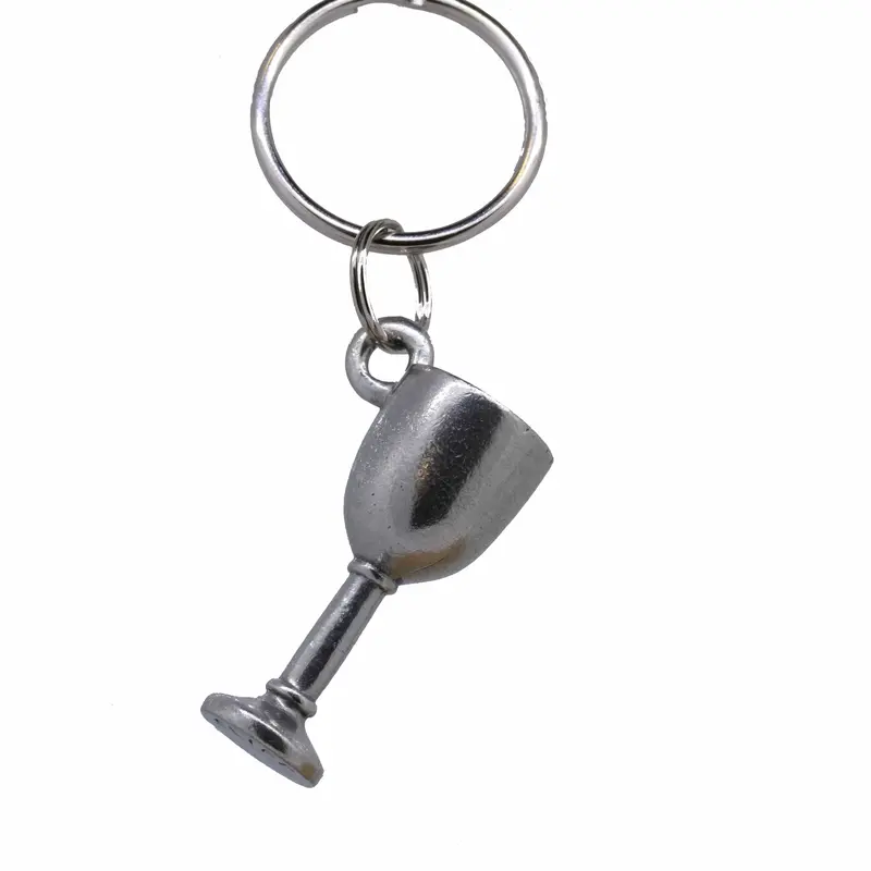 Elegant Wine Glass Keychains 1