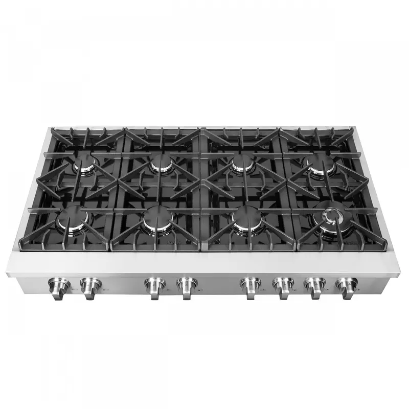 Forno Cossato 48-Inch Stainless Steel Professional Gas Cooktop – Model Fctgs5737-48 1