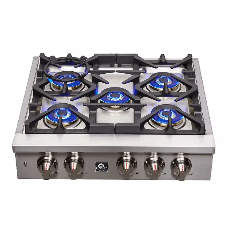 Forno Spezia 30-Inch Stainless Steel Pro-Style Gas Cooktop – Model Fctgs5751-30 1