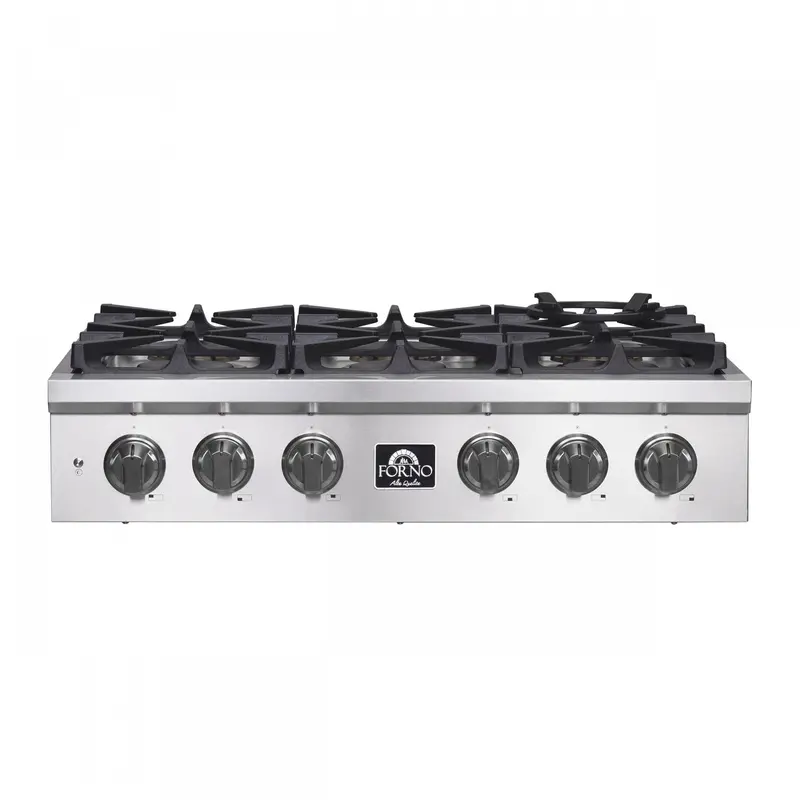Forno Spezia 36-Inch Stainless Steel Professional Gas Cooktop – Model Fctgs5751-36 1