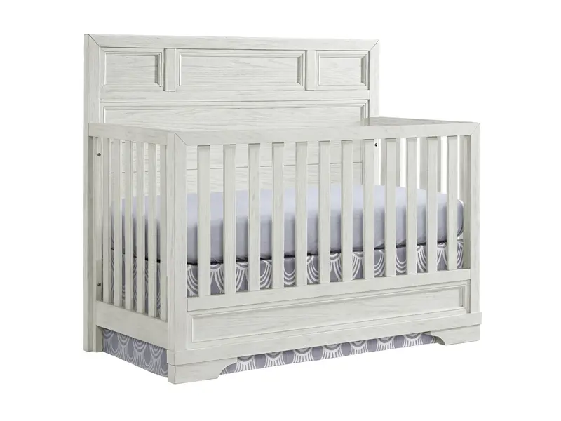 Foundry White Dove Convertible Crib – 3-In-1 Grow-With-Baby Design 1