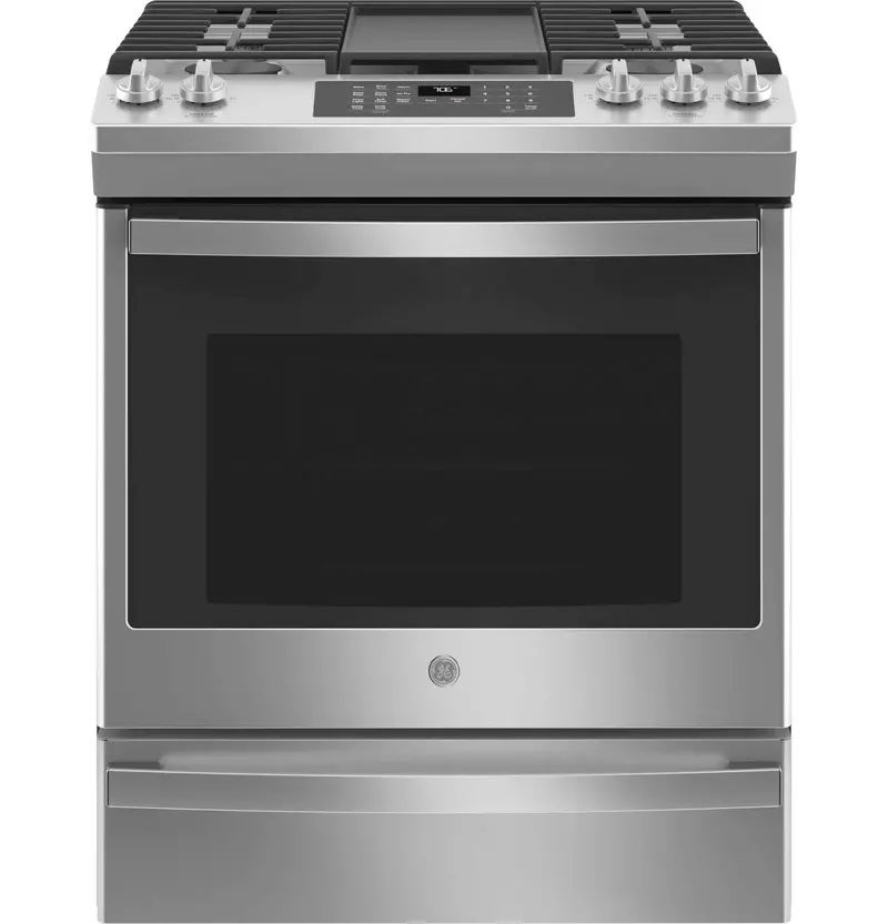 Ge 30-Inch Slide-In Gas Range – Jcgs760Spss With Convection And Air Fry (5.6 Cu. Ft.) 1