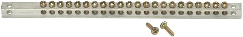 Ge Tgk24Cp 24-Position Ground Bar Kit – 1/2" Length, Supports 10–12 Awg Aluminum & 4–14 Awg Copper 1