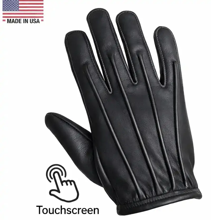 Haymakers Super Welted Short-Wrist American Deerskin Motorcycle Gloves 1