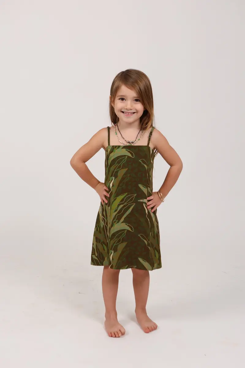 Heliconia Tribal Forest Keiki Tita Dress 1