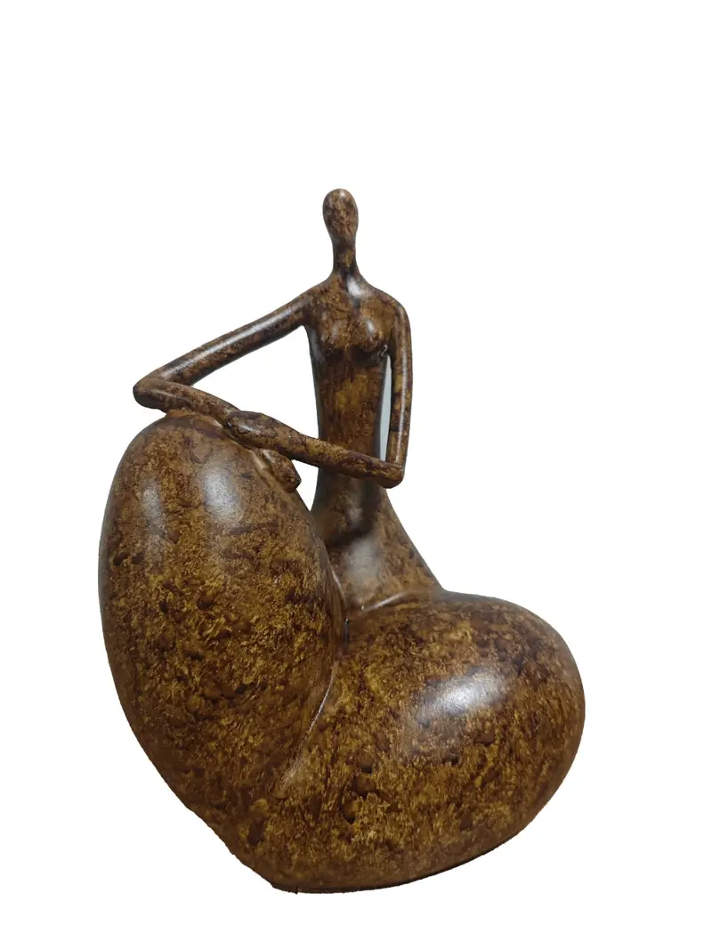 In Harmony Dark Brown Wooden Table Top Accent Piece 1