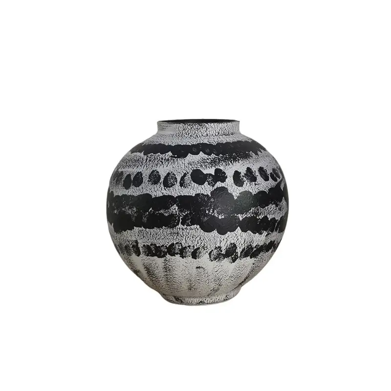 In Harmony Small Ceramic Vase – Grey White Black Trio 1