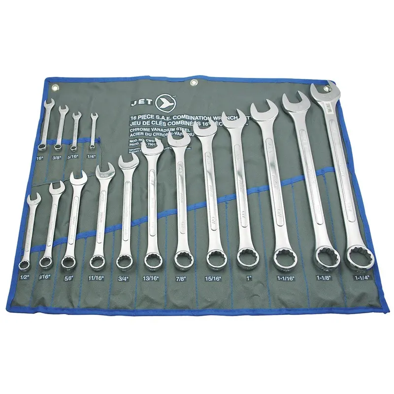 Jet 16-Piece Raised Panel Combination Wrench Set (Sae/Metric) 1