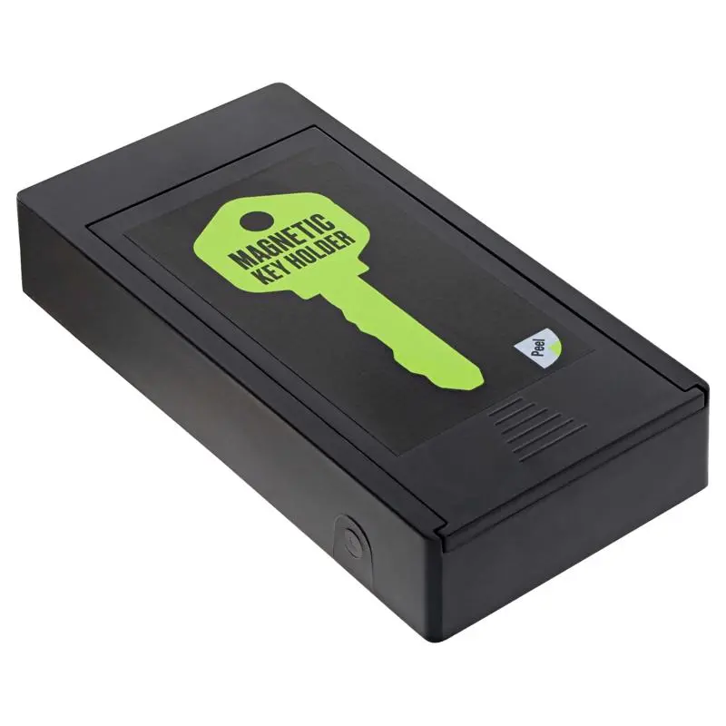 Keystart Magnetic Key Holder – Abs Plastic Body With Stainless Steel Magnet, Black 1