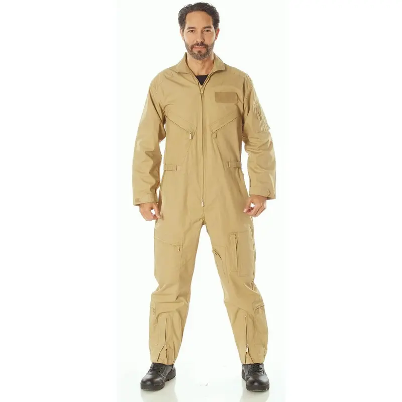 Khaki Cwu-27/P Flight Suit – Rothco Men'S Tactical Aviation Uniform 1