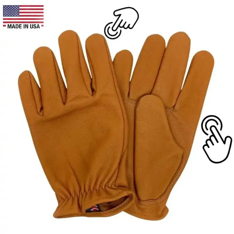 Legendary Bad Billy Tan Goatskin Short-Wrist Gloves 1