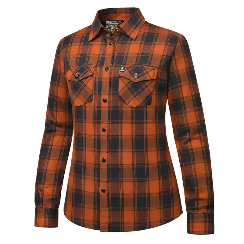 Legendary No Life™ Black-And-Brown Flannel Shirt For Women – Limited Edition 1