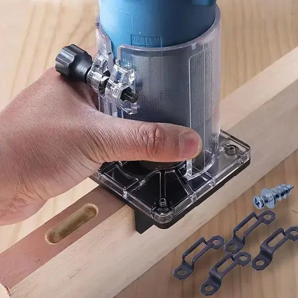 Levoite™ Router Slotting Locator With Trimmer Holder & Connector 1