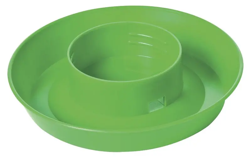 Little Giant 742 Lime Green Screw-On Poultry Feeder Base – 6-Inch Diameter, 1.5-Inch Height, 1-Quart Capacity 1