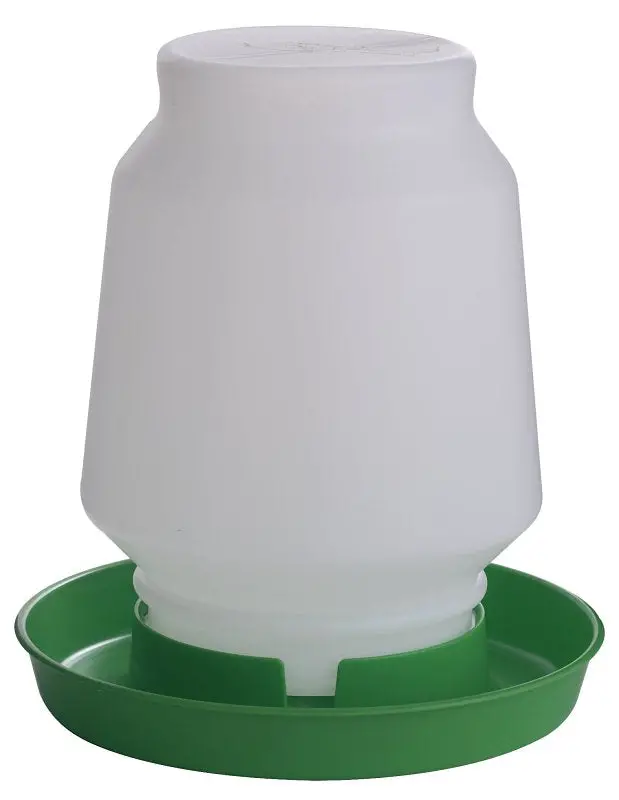 Little Giant 7506 Lime Green 1-Gallon Screw-Mount Poultry Fount – Durable Plastic Construction 1