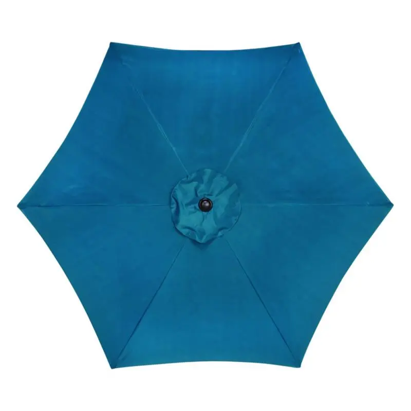 Living Accents Tilting Teal Market Umbrella – 9-Foot Diameter, Adjustable Canopy 1