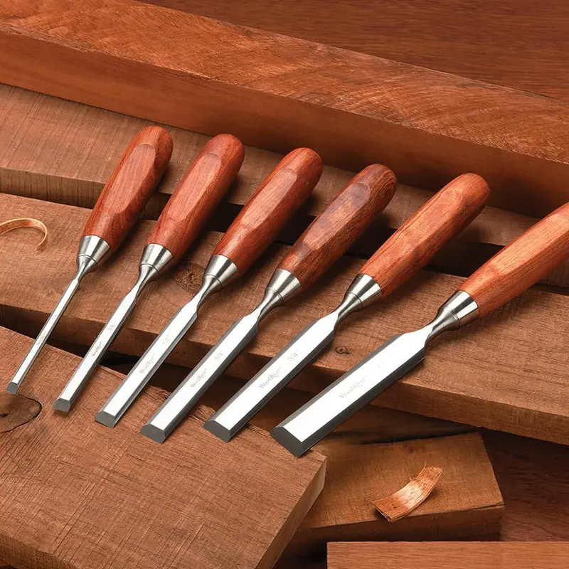 Luban 6-Piece Bench Chisel Set – Forged High-Carbon Steel Blades 1