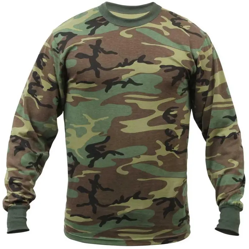 Men’S Long Sleeve Tactical Camo Shirt – Rothco Performance Fit 1