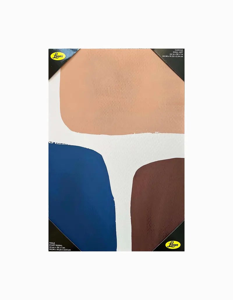 Mid-Century Modern Abstract Canvas Wall Art (36 X 24 Inches) 1