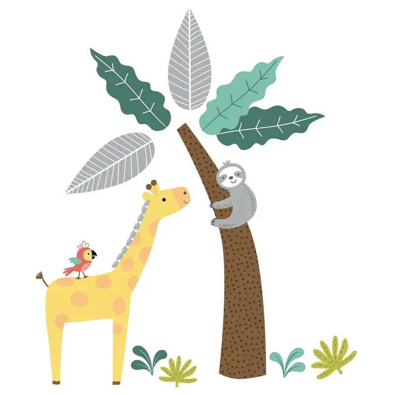 Mighty Jungle Removable Wall Decals For Kids' Rooms 1