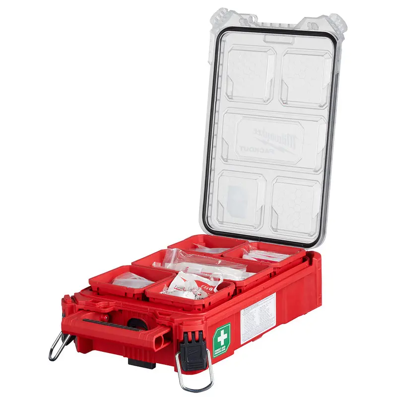 Milwaukee Packout Type Ii First Aid Kit — 92-Piece Organized Medical Supply Set (48-73-8435N) 1
